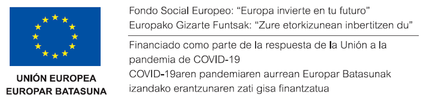 "Subvención Unión Europea como parte de la respuesta de la Unión a la pandemia de COVID-19”